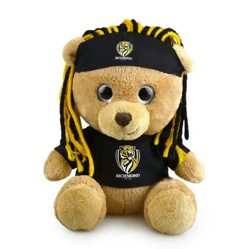 Korimco 20cm AFL Sparkle Fanatic Children Bear Richmond Stuffed Toy Gift Brown