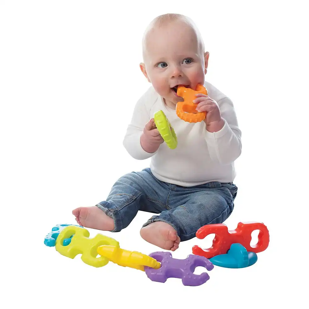 Playgro Junyju Links Stacker Activity Toy Kids/Baby Fun Educational Toy 9m+