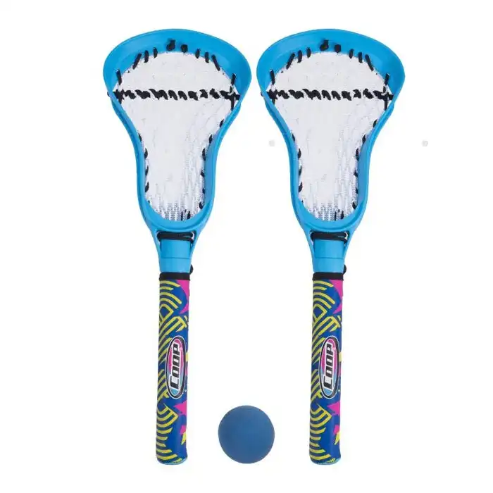 2x Coop Hydro Lacrosse Sticks w/ Ball Beach/Pool/Backyard Fun Play Game Toy Blue
