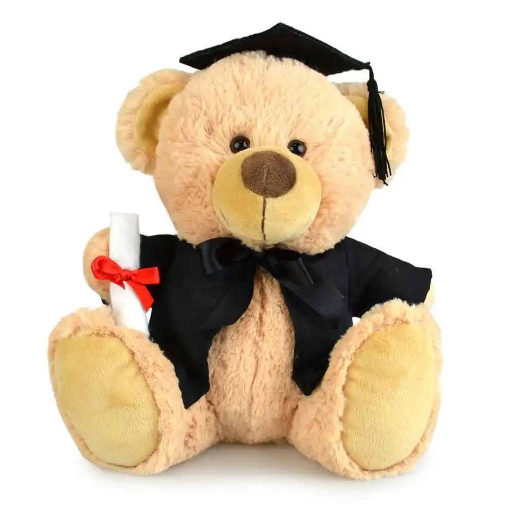 My Buddy Bear 23cm Buddy Graduation Bear Kids Soft Plush Stuffed Toy Brown 3y+