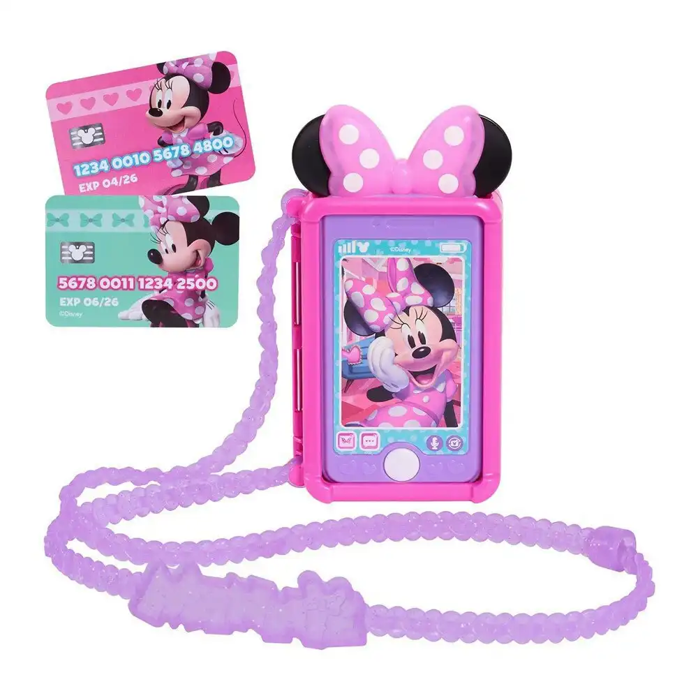 Disney Junior Minnie Mouse Chat With Me Cell Phone Set Kids 3y+ Cellphone Toy