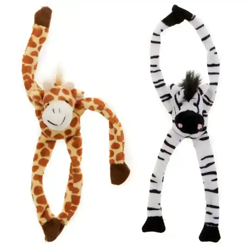 2x Magnet Mates Safari 23cm Stuffed Animal Plush Soft Toys Toddler/Kids Assorted
