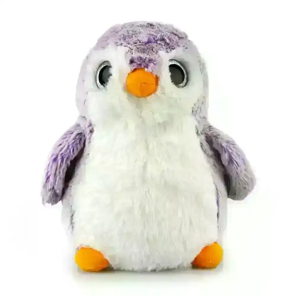 Korimco 23cm Sparkle Penguin Kids Soft Animal Plush Stuffed Toy 3y+ Purple