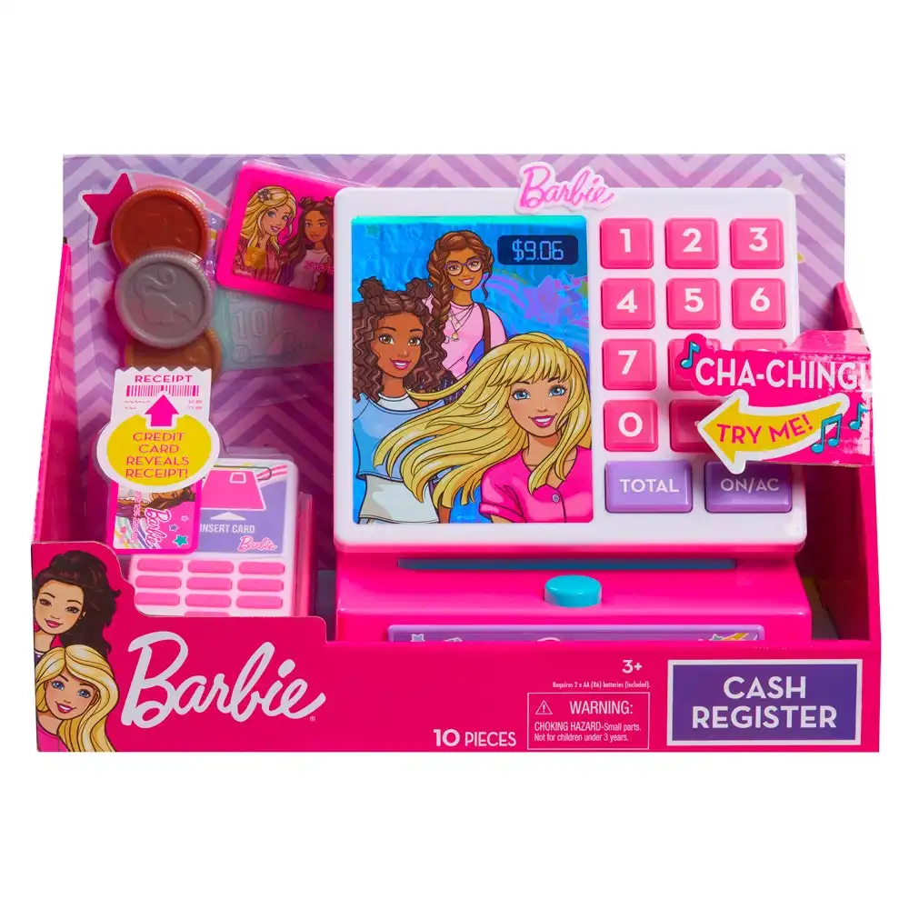Barbie Pretend Play Kids/Sound Money Realistic Cash Register Play Pretend Toy