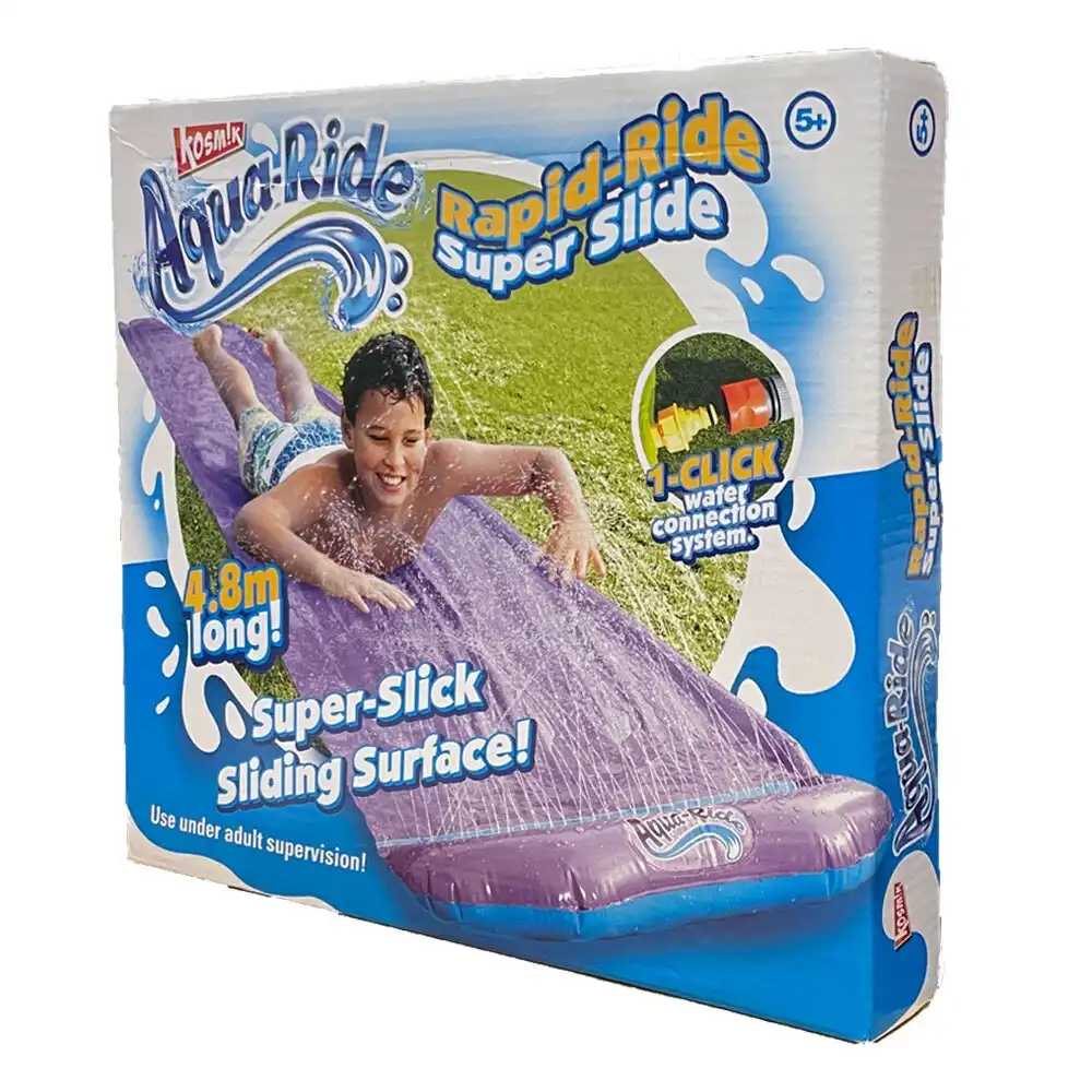 Kosmik 4.8m Aqua Ride Single Superslide Kids/Children Water Slide Outdoor Play