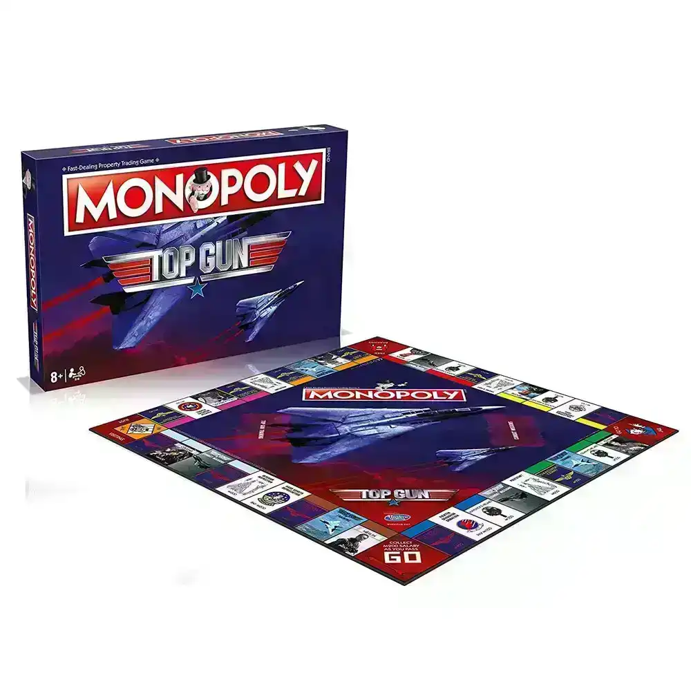 Top Gun Monopoly Family Board Game Kids/Adult 8y+ Fun Party Toy 2-6 Players