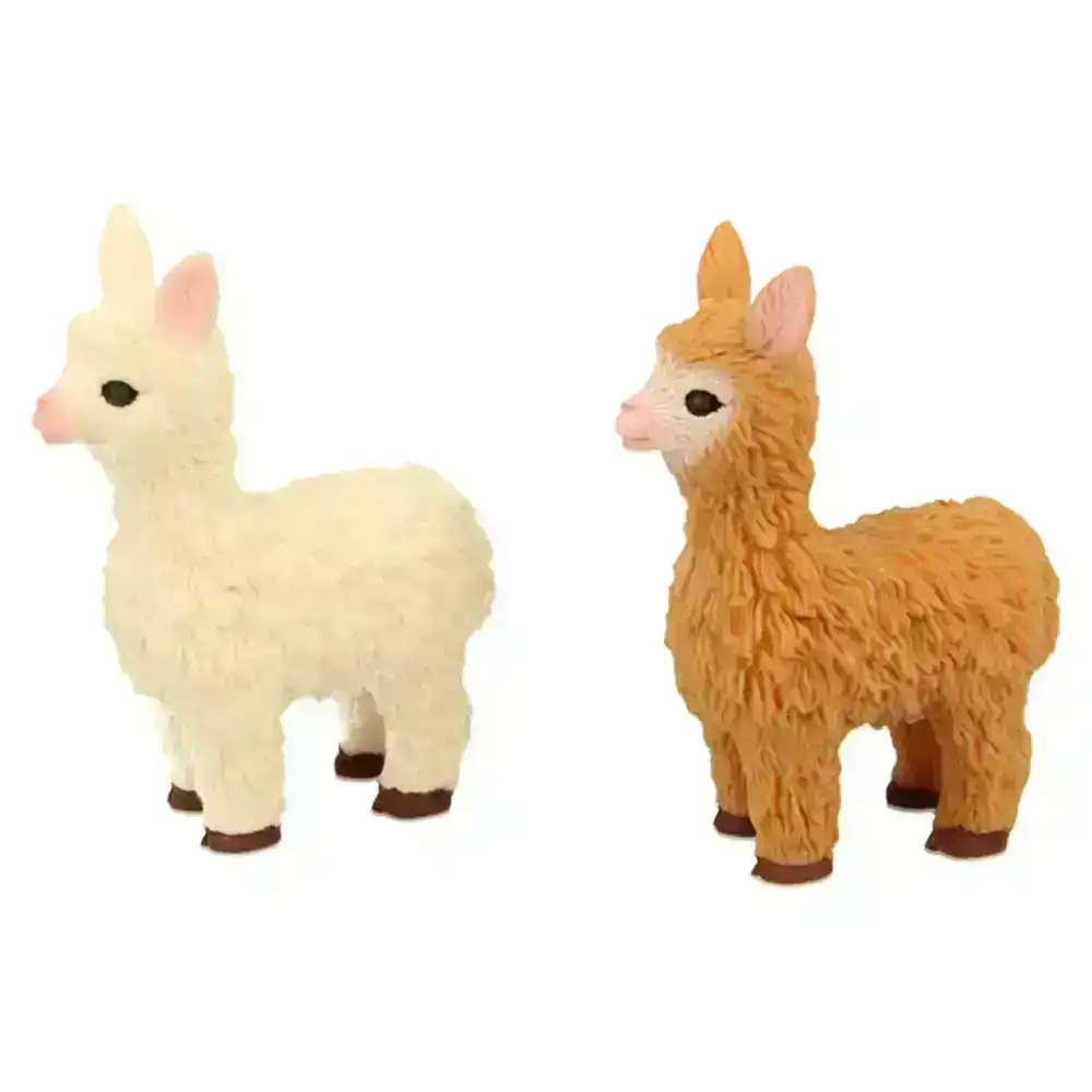 2x Fumfings Novelty Cute Beanie Llama 9cm Stretchy Animal Toys Kids 3y+ Assort