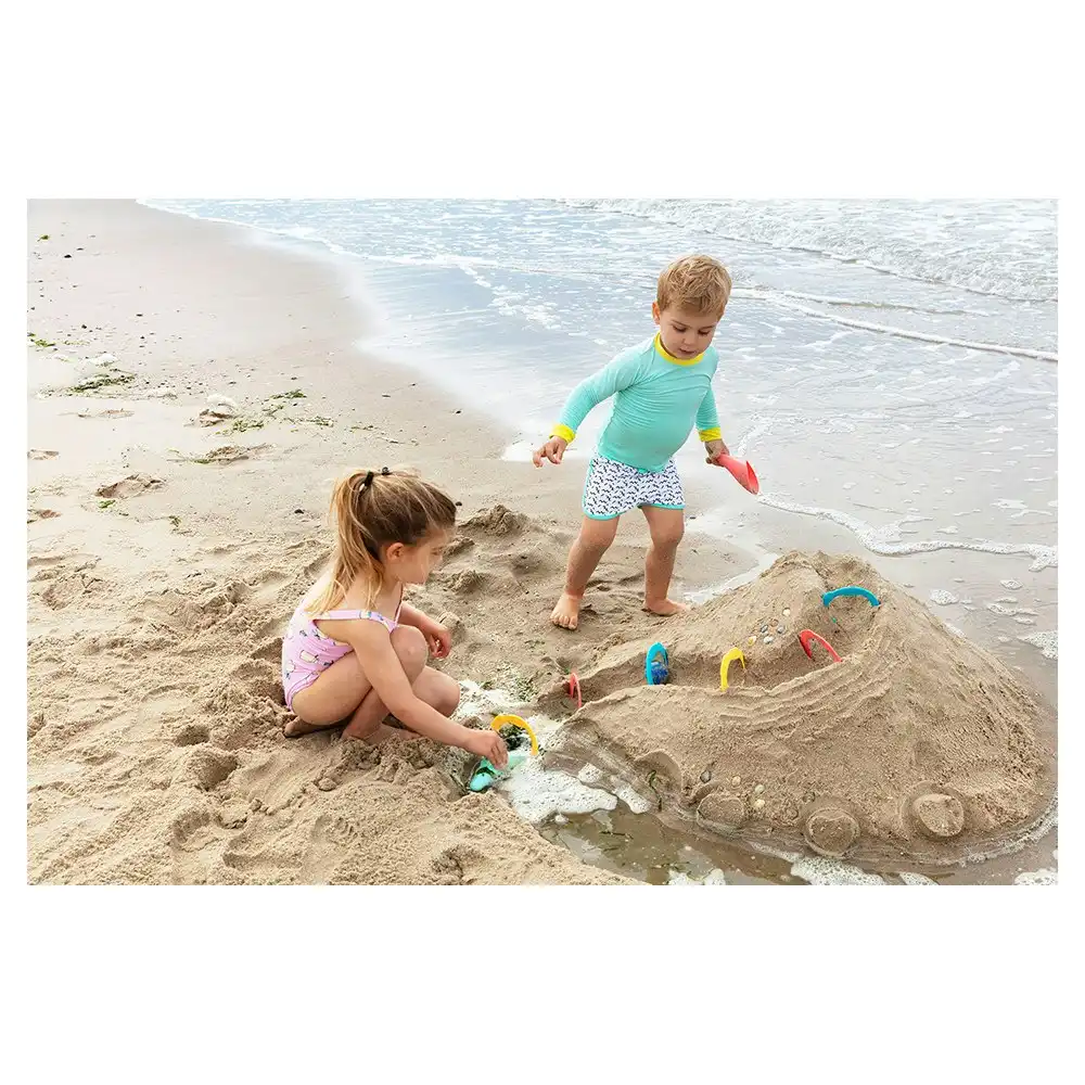 7pc Quut 15.7cm Ringo Bath/Beach Sand Water Toys Rings/Ball for Kids/Baby 0m+