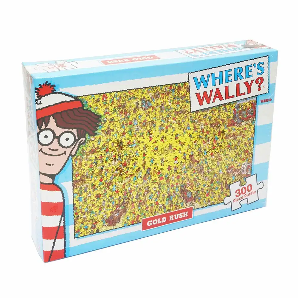300pc Where's Wally Gold Rush 61cm Jigsaw Puzzle Educational Toys Kids/Children