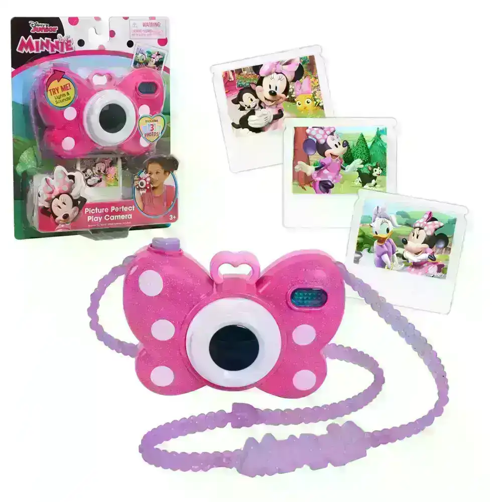 Disney Junior Minnie Mouse Picture Perfect Play Toy Camera Kids/Toddler 3y+
