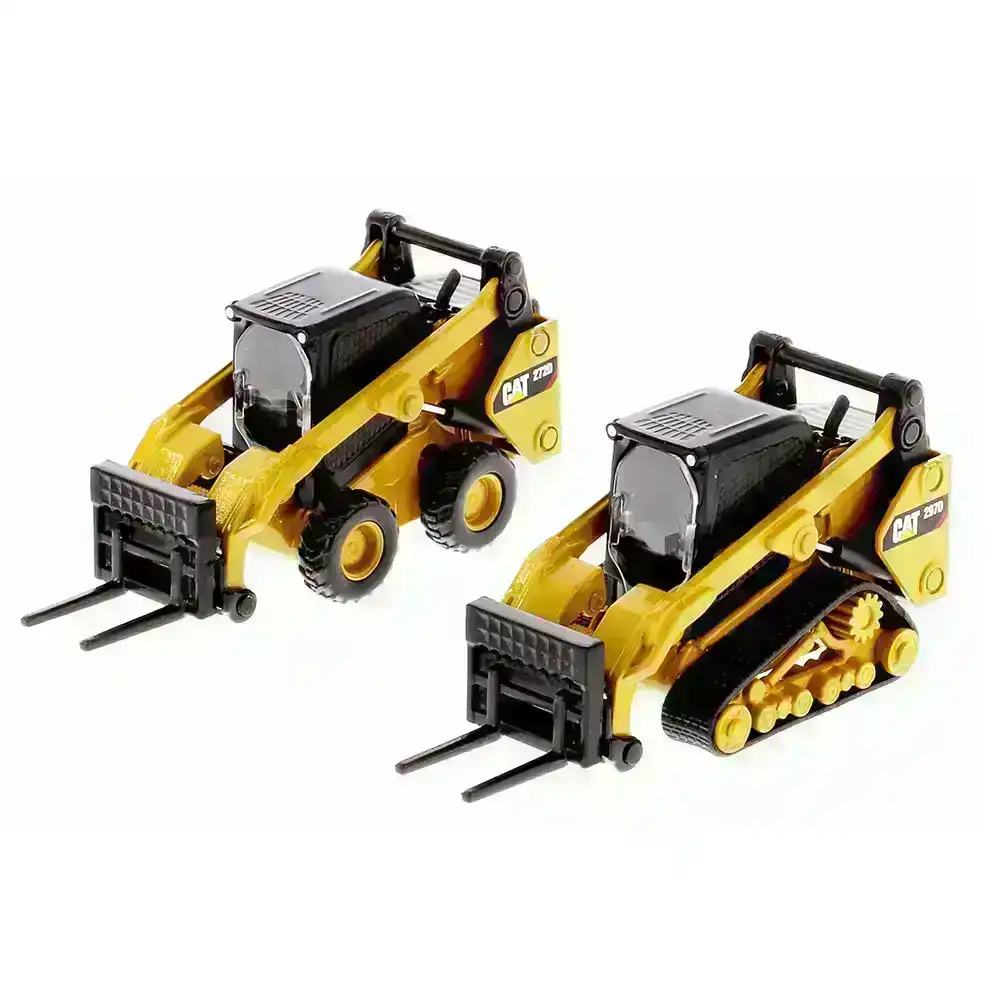 CAT 1:64 Diecast 272D2 Skid & 297D2 Multi Terrain Loader Vehicle Tractor Toy YL