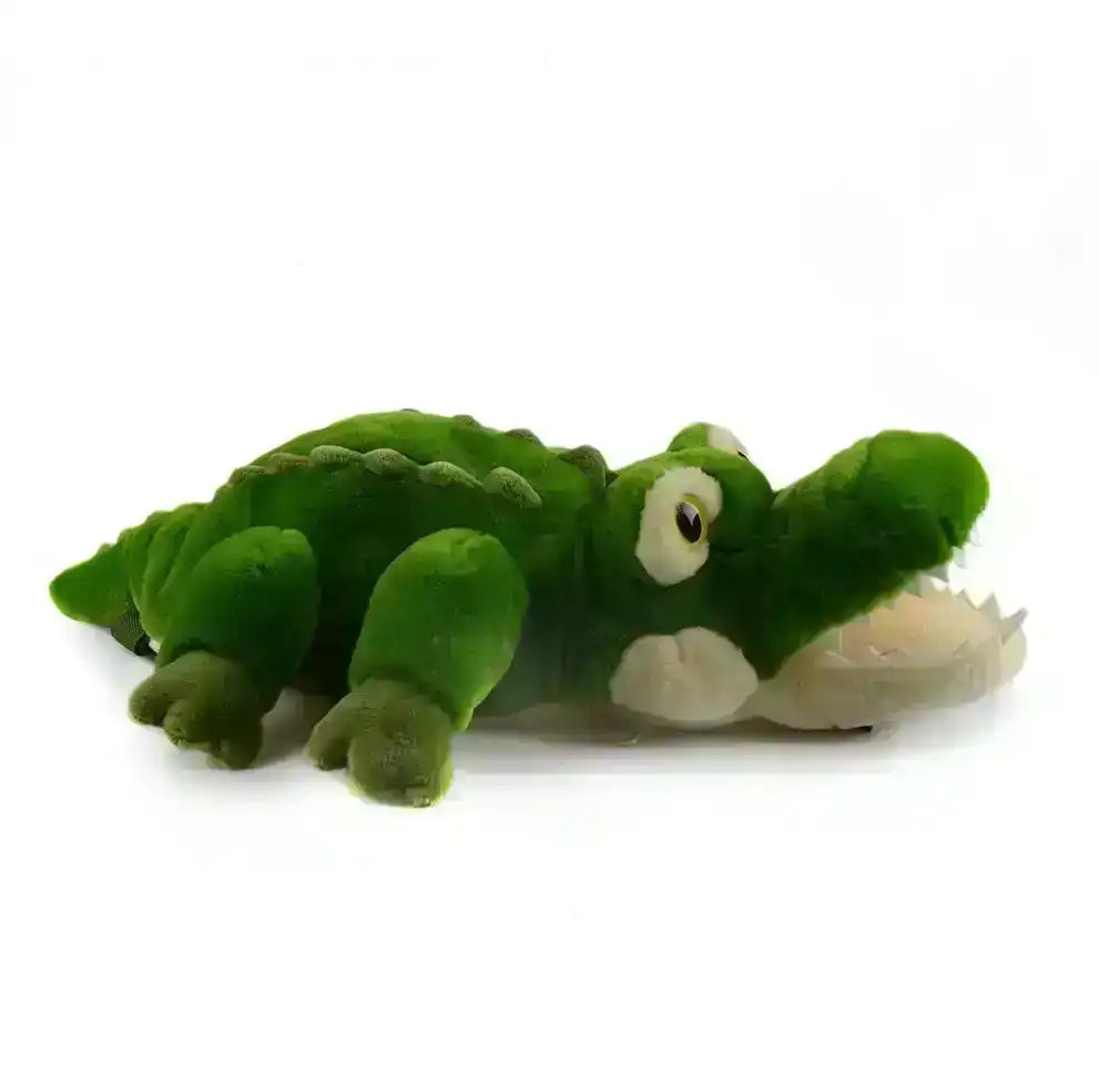 Korimco 42cm Backpack Crocodile Kids Animal Soft Plush Stuffed Toy Green 3y+