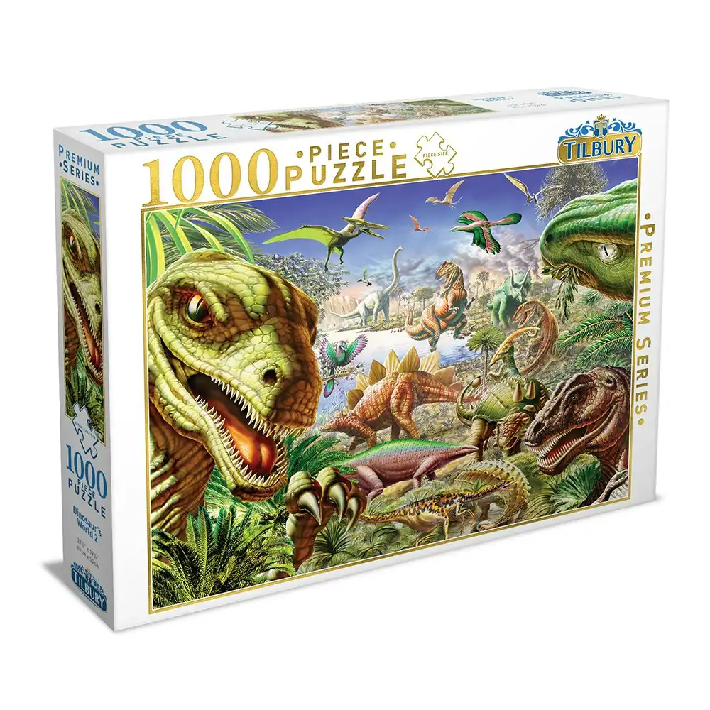 1000pc Tilbury Kids/Family/Teen Dinosaur's World 2 69x50cm Jigsaw Puzzle Toy 8y+