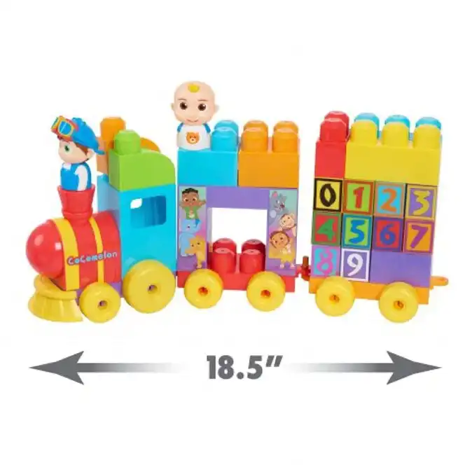 40pc CoComelon 18m+ Toddler Stacking Train Educational Number Building Block Toy