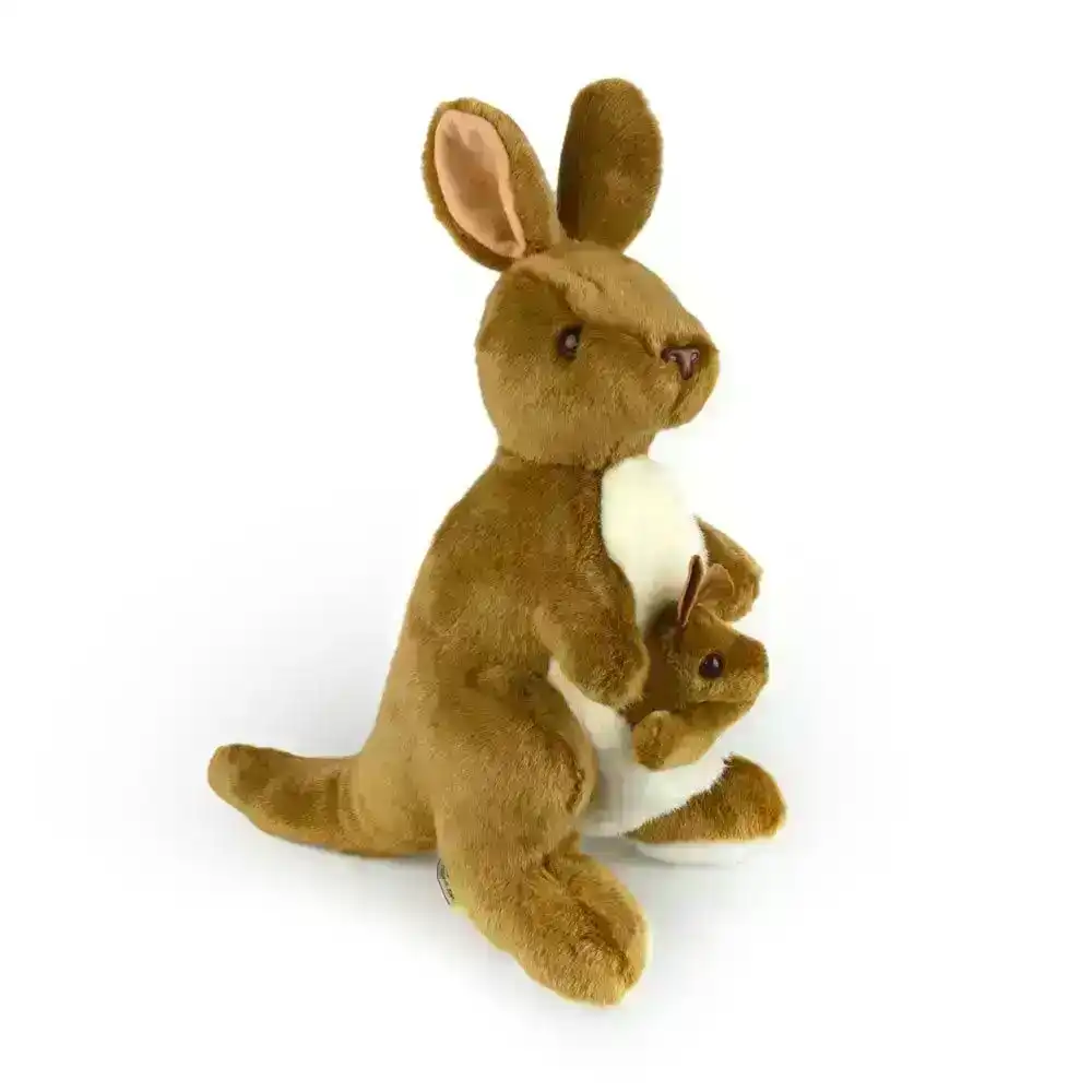 Korimco 35cm Kangaroo Kids/Children Animal Soft Plush Stuffed Toy Brown 3y+