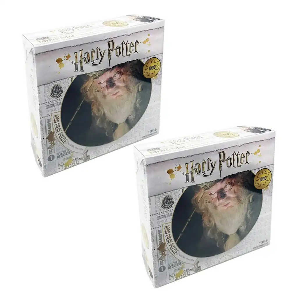 2x 1000pc Harry Potter Dumbledore Face 69cm Jigsaw Puzzle Kids 8y+ Toy/Game
