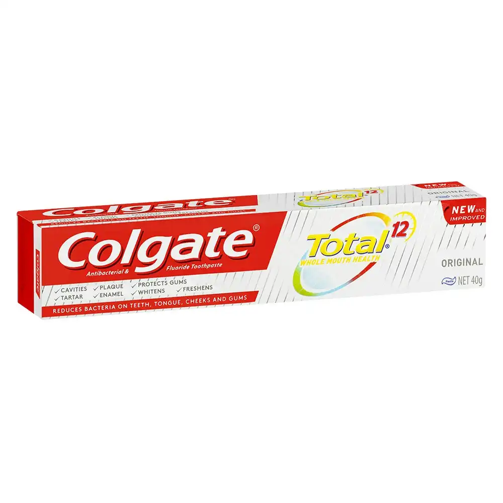 Colgate Total 40g Antibacterial Fluoride Toothpaste f/Cavities/Plaque/Enamel