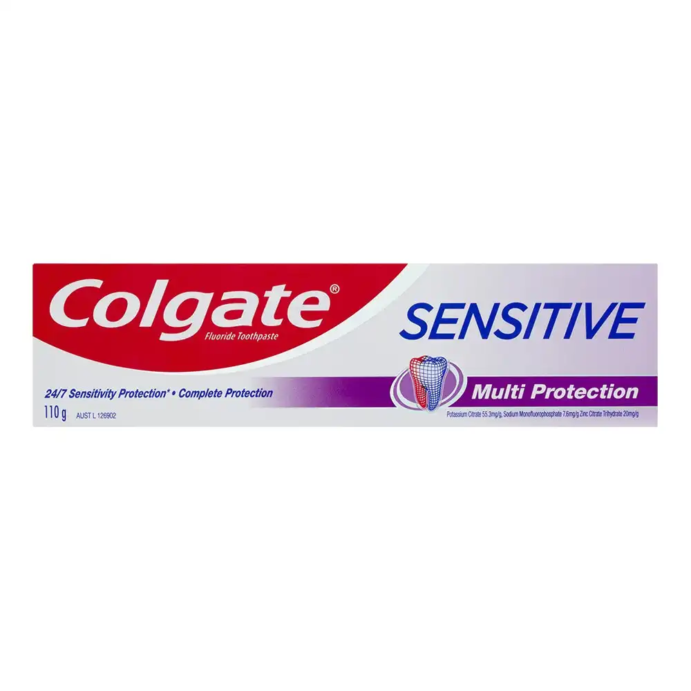 Colgate 110g Sensitive Fluoride Toothpaste Dental/Oral Care Multi Protection