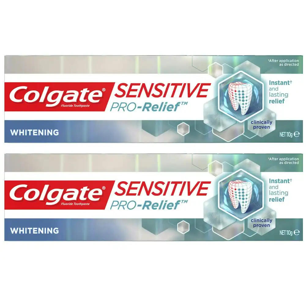 2PK Colgate Sensitive ProRelief Whitening 110g Sensitive Teeth Pain Toothpaste