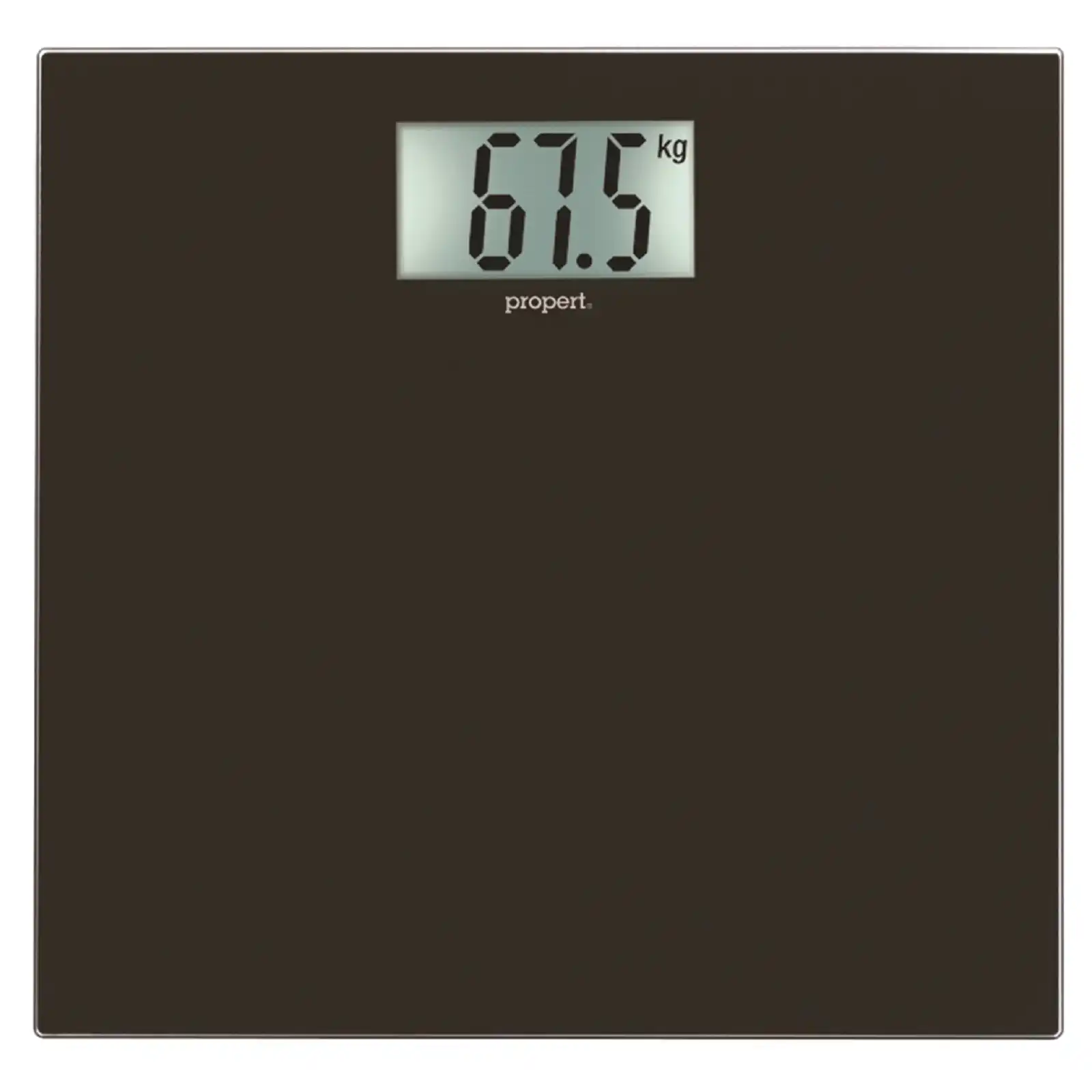 Propert 150kg Glass Digital Bathroom Scale   Black