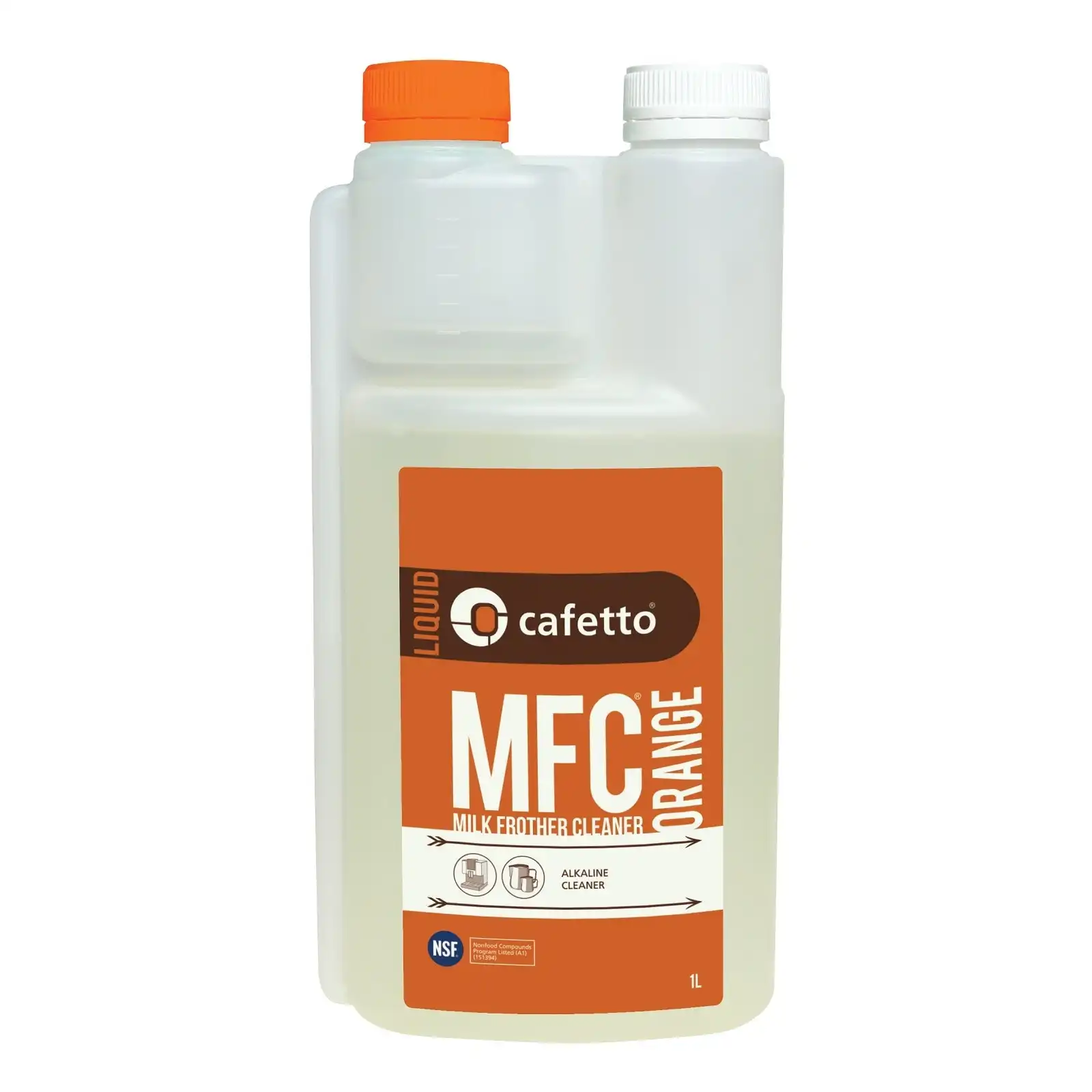 Cafetto MFC ORGANIC MILK FROTHER CLEANER - ORANGE - 1 Litre