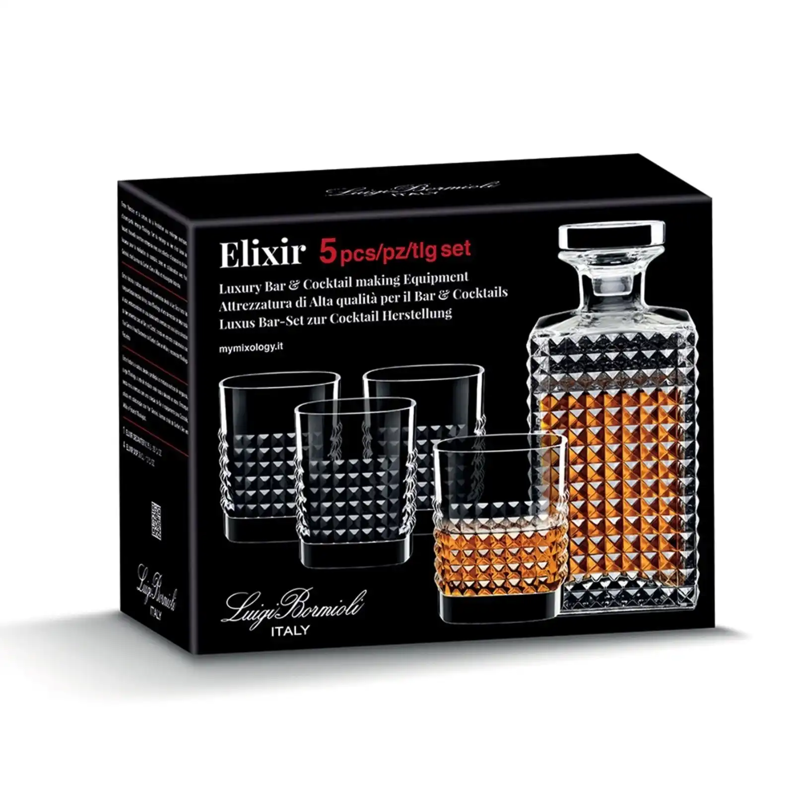 Luigi Bormioli Mixology 5 Piece Elixir Whisky Set
