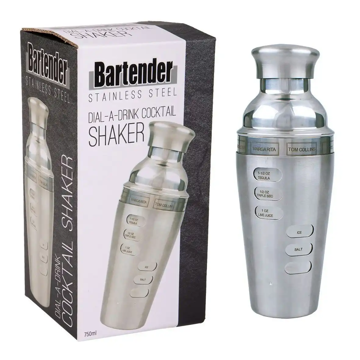 DIAL A DRINK COCKTAIL SHAKER 750ml