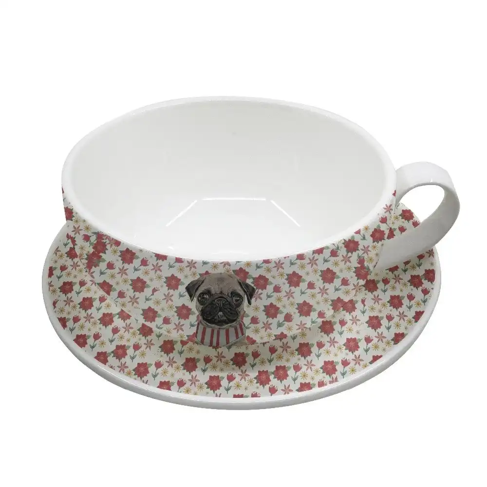 Leaf and Bean SID DOG CUP AND SAUCER SET 220ml