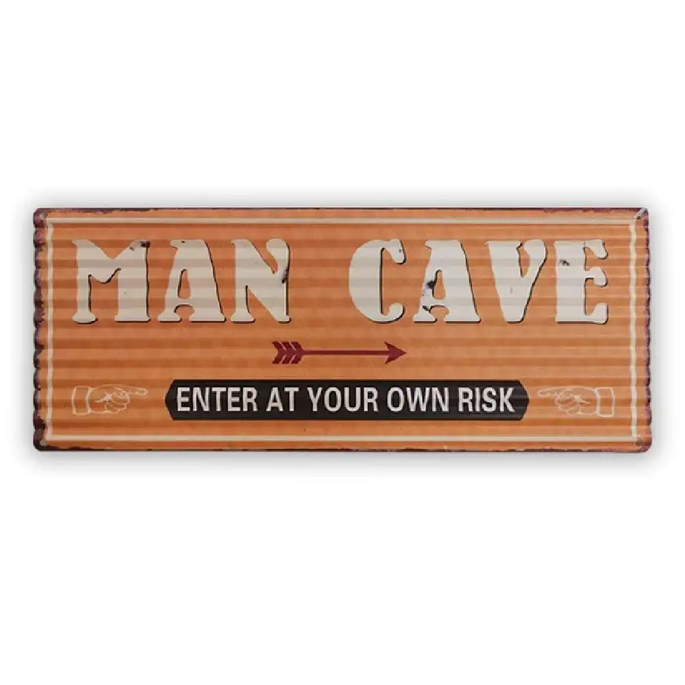 Men's Republic Retro Bar Sign   Man Cave