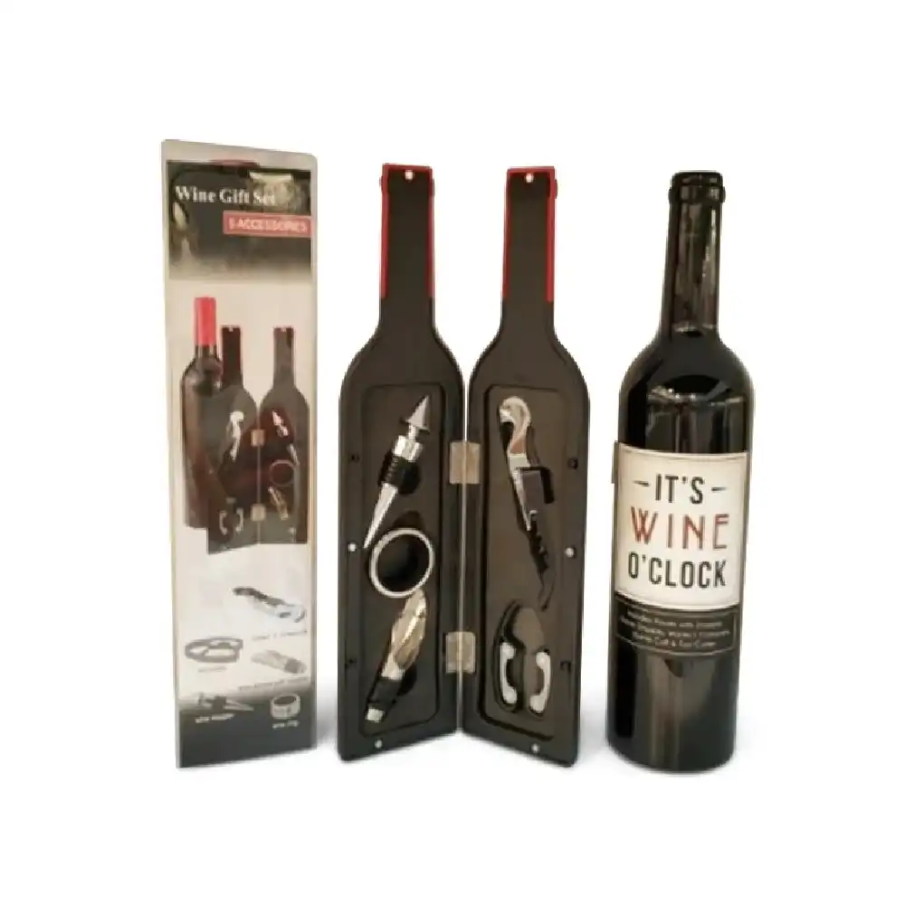 Men's Republic Wine Tool Gift Set   5 Pcs In Bottle