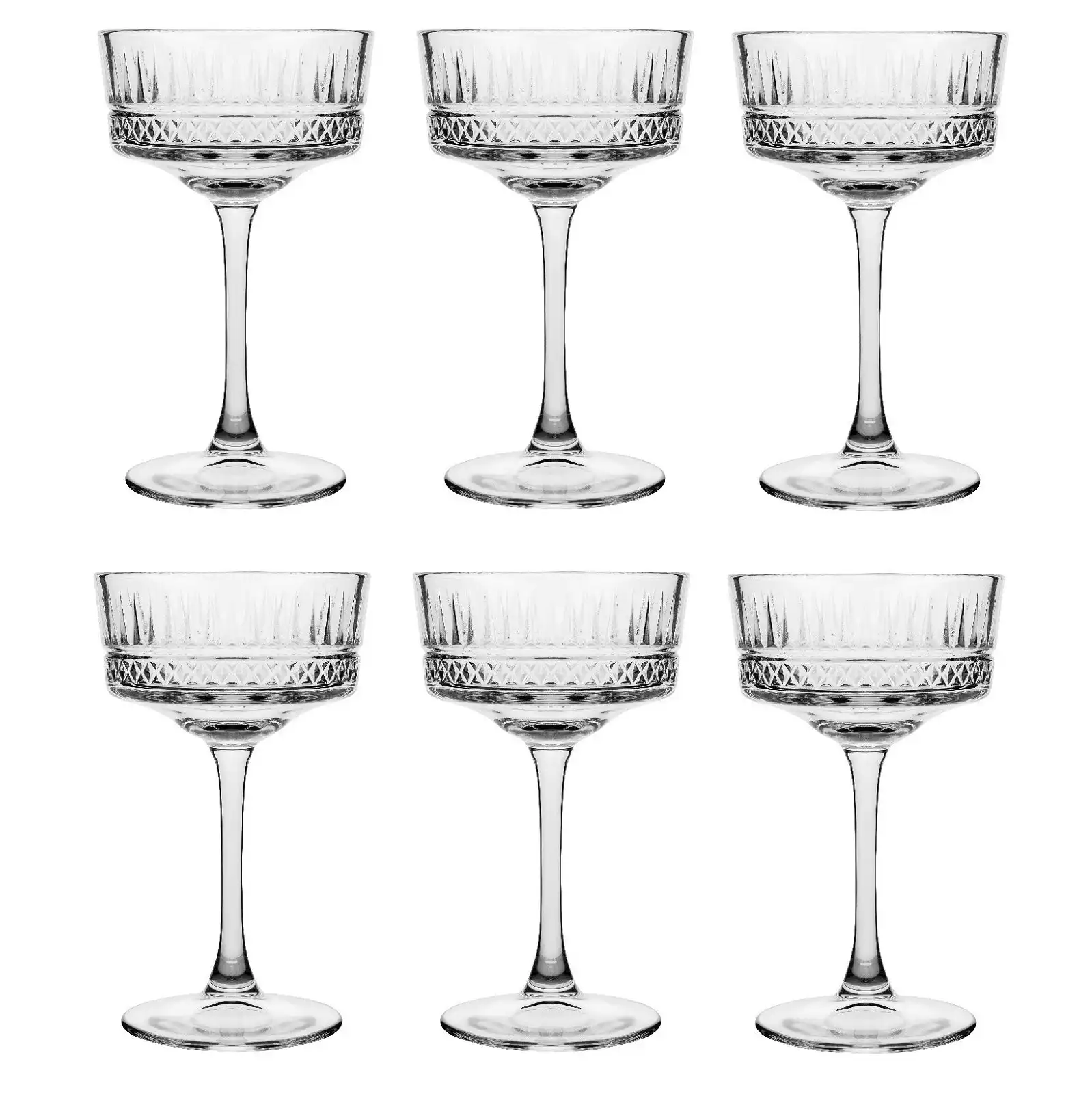 Pasabahce ELYSIA CHAMPAGNE COUPE GLASS 260ml - Set of 6