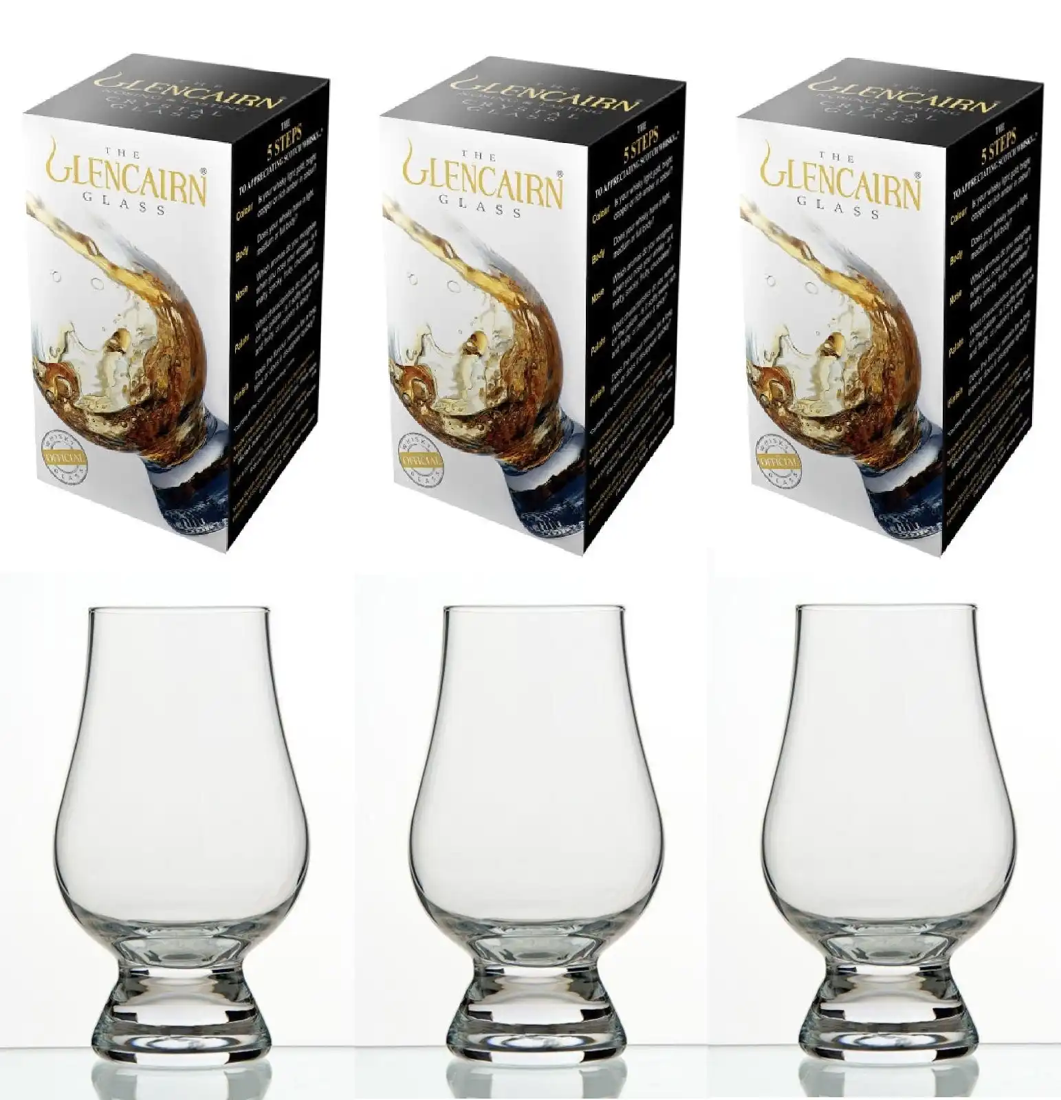 The Glencairn Whisky Glass   Set Of 3