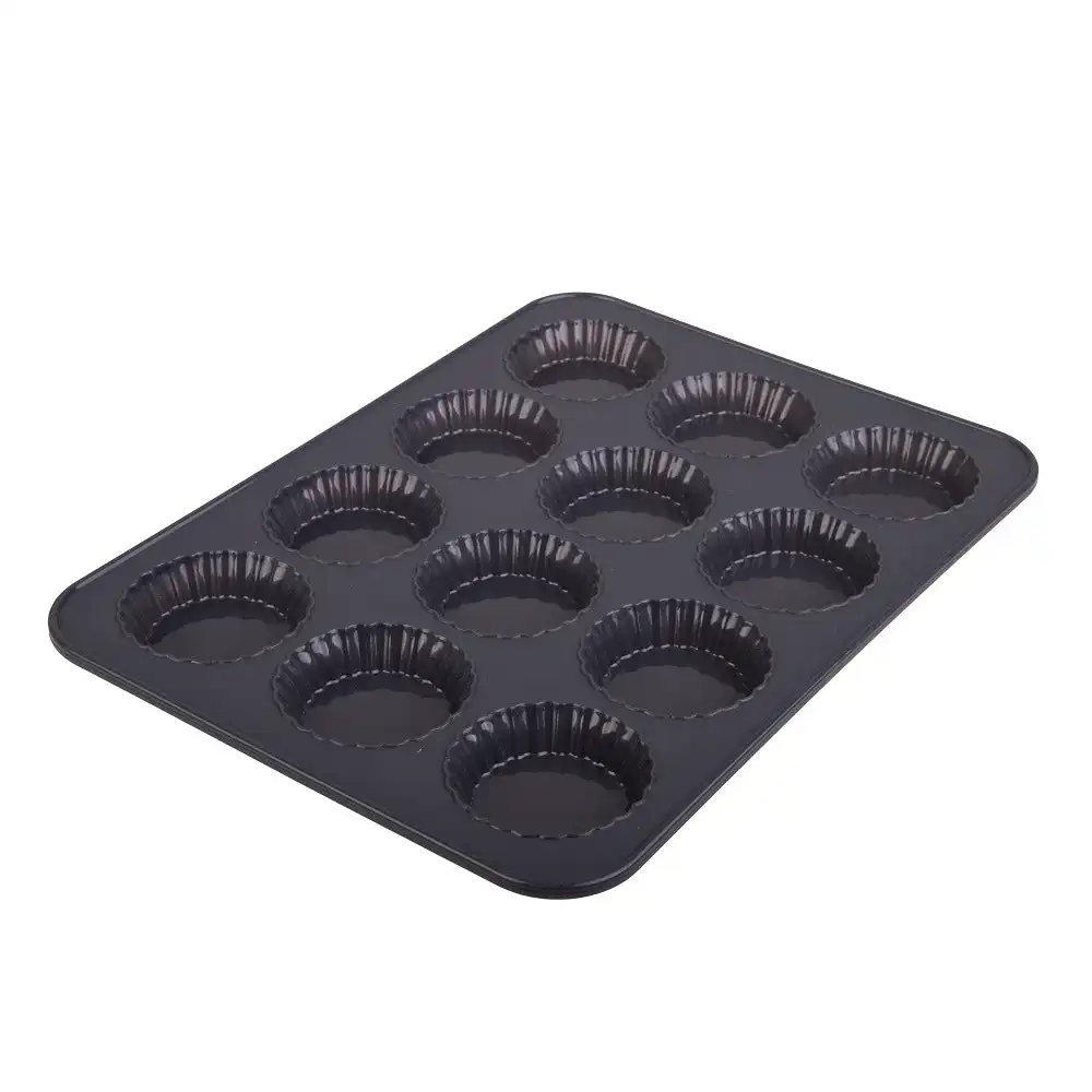 Daily Bake Silicone 12 Cup Mini Quiche Pan   Grey