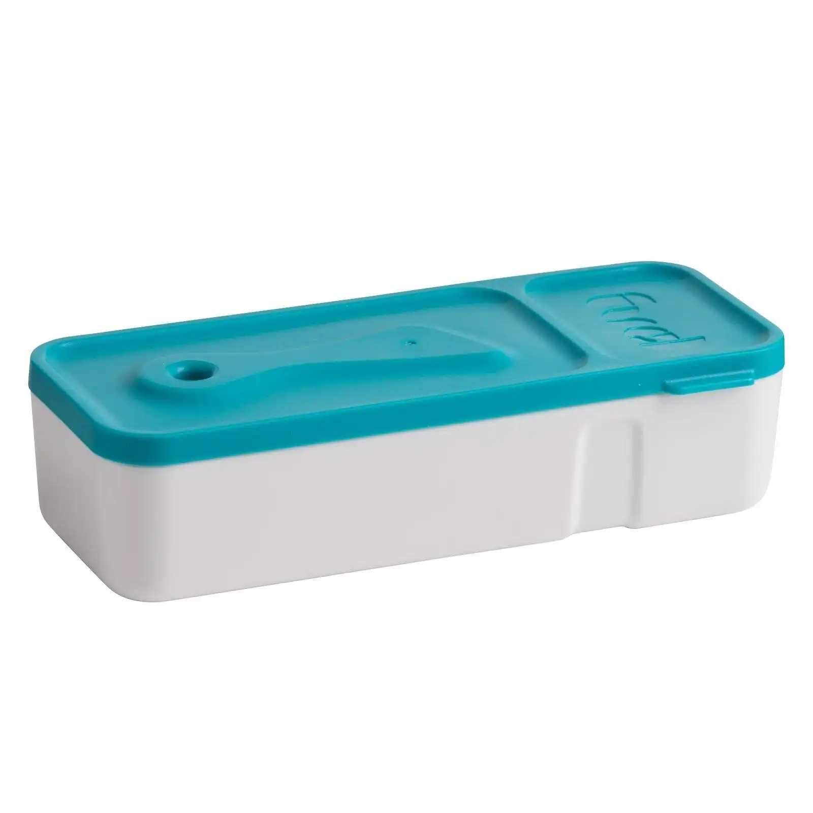 Trudeau Fuel Snack'n Dip Food Container   Tropical Blue