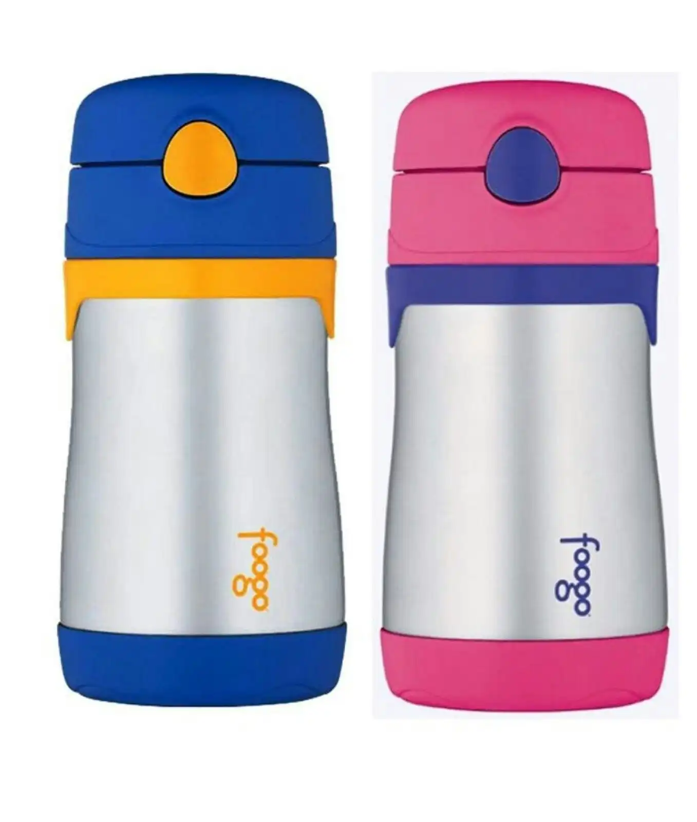 Thermos FOOGO 290ml STAINLESS STEEL DRINK BOTTLE - PINK OR BLUE