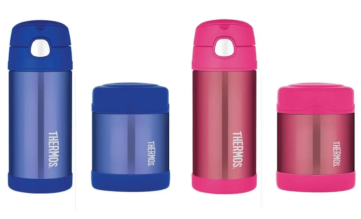 Thermos FUNTAINER 355ml DRINK BOTTLE + 290ml FOOD JAR - BLUE OR PINK
