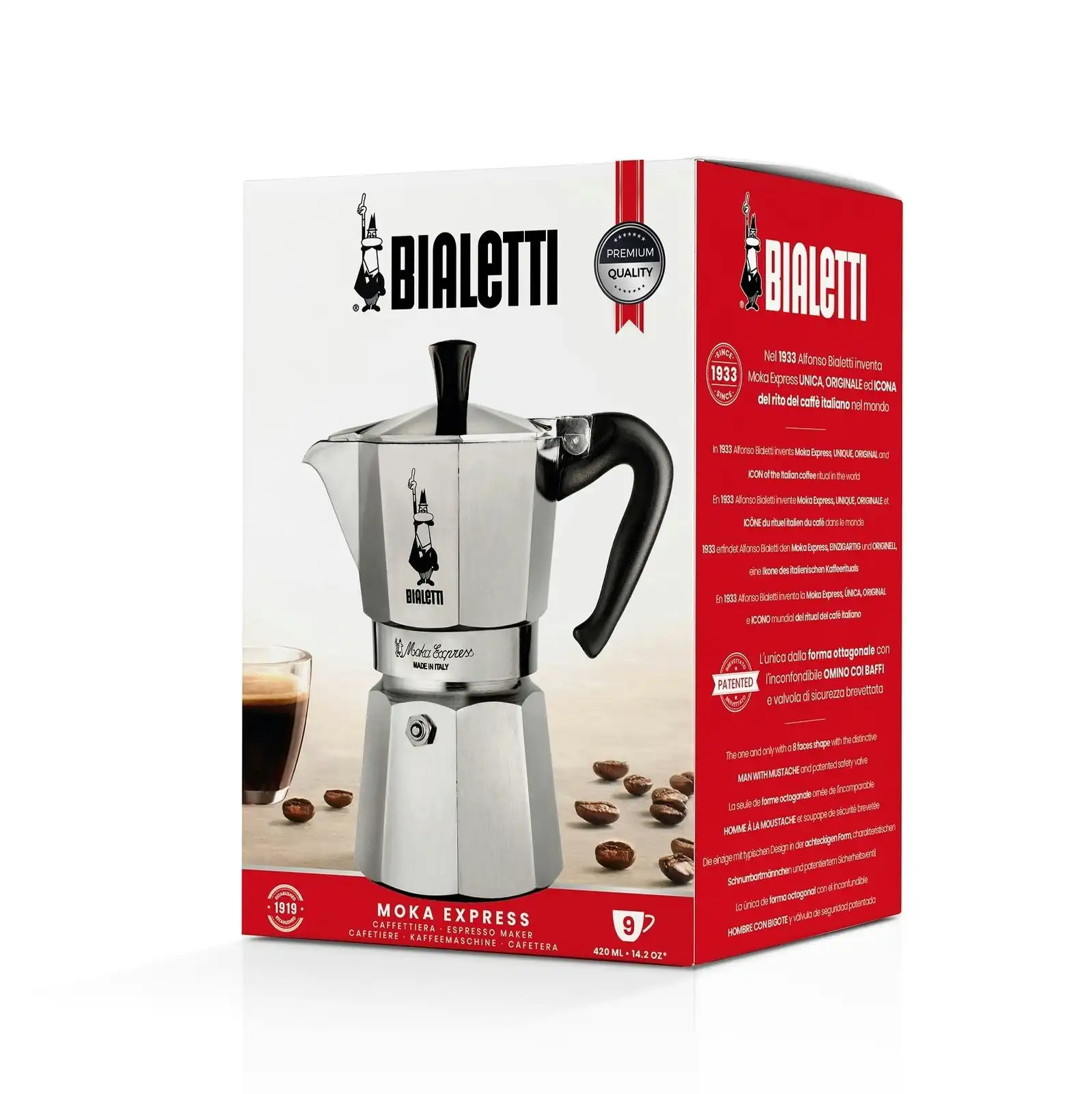Bialetti Moka 9 Cup Espresso Maker