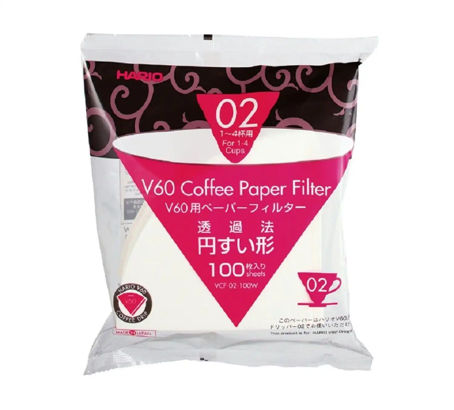 Hario V60 02   100 Filter Papers