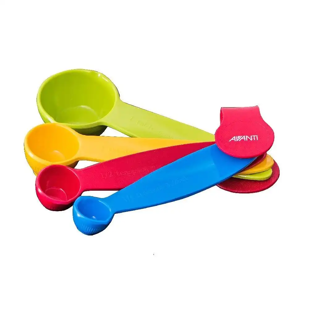 Avanti Coloured Melamine Measuring Spoons Set 4