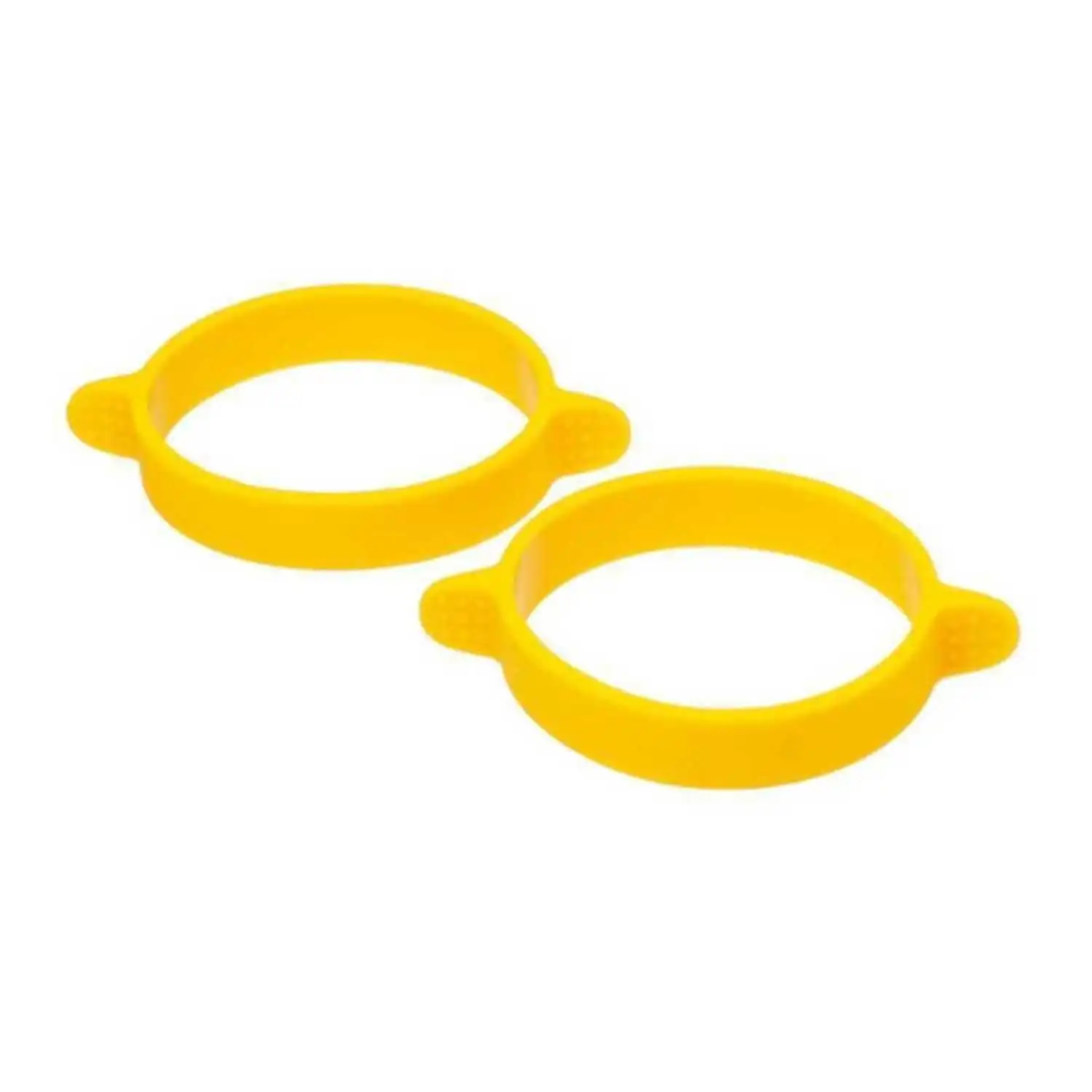 Appetito Yellow Silicone Egg Rings   Set Of 2