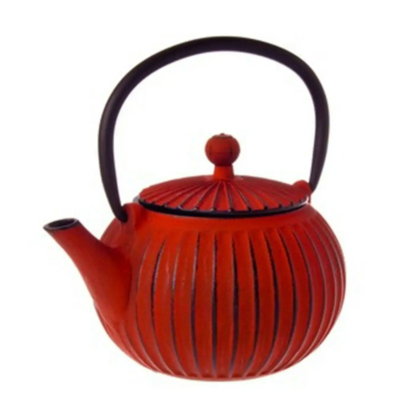 Teaology CAST IRON TEAPOT - RIBBED RED 500ml