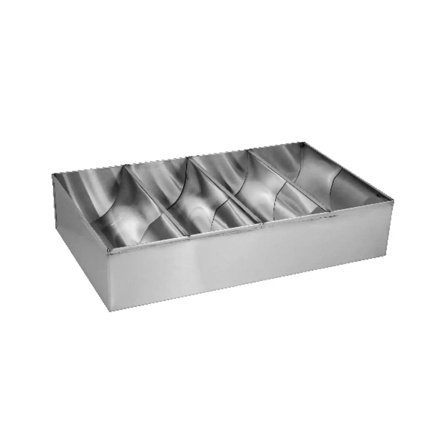 Stainless Steel Cutlery Tray   4 Compartments