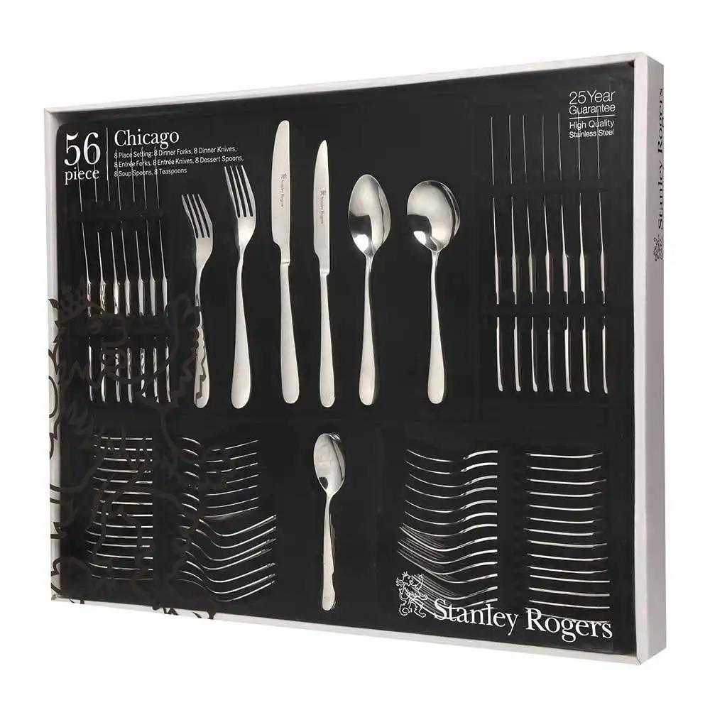 Stanley Rogers 56 Piece Chicago Cutlery Gift Boxed Set