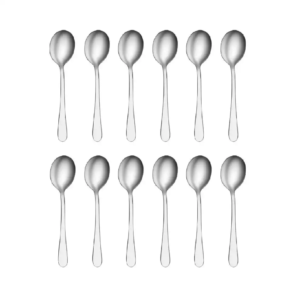 Tablekraft Luxor Stainless Steel Soup Spoons Set 12