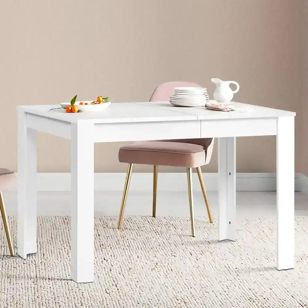 Artiss Dining Table 120x70cm Wooden Table White