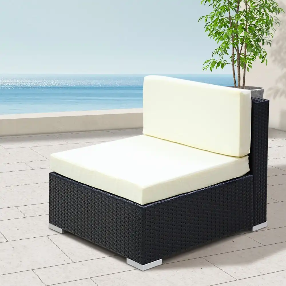 Gardeon 2-Piece Outdoor Sofa Set Wicker Couch Lounge Setting Furniture