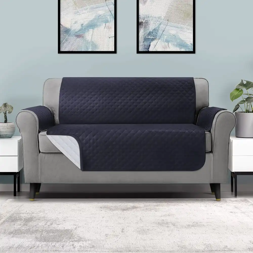 Artiss Sofa Cover Couch Covers Quilted 100% Water Resistant 3 Seater Dark Grey