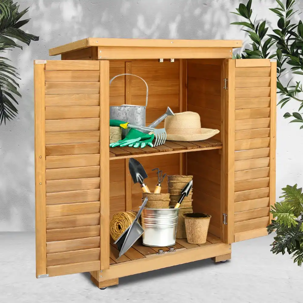 Gardeon Outdoor Storage Cabinet Box Wooden Portable Timber Garage Yard Furniture Gardeon
