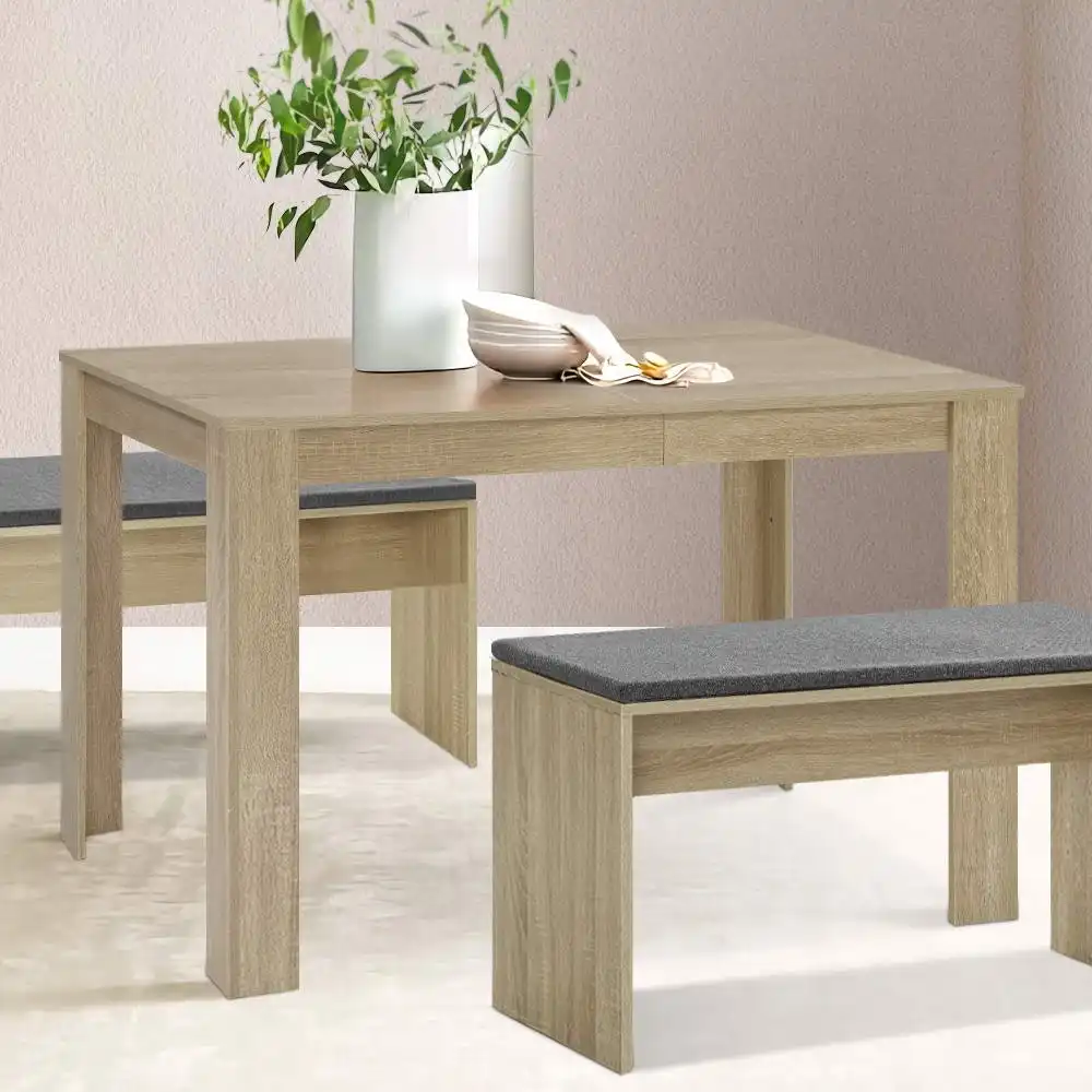 Artiss Dining Table 120x70cm Wooden Table Nature