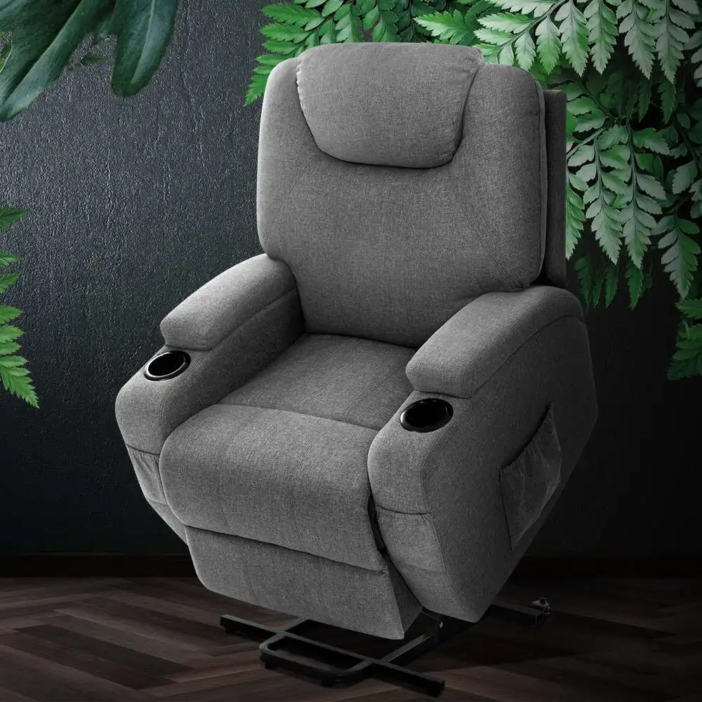Artiss Massage Chair Electric Recliner Chairs Sofa - Grey